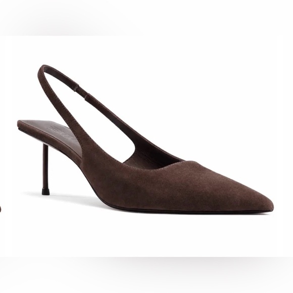 La Femme Shoes - FEMME - G55 Slingback - Suede Coco